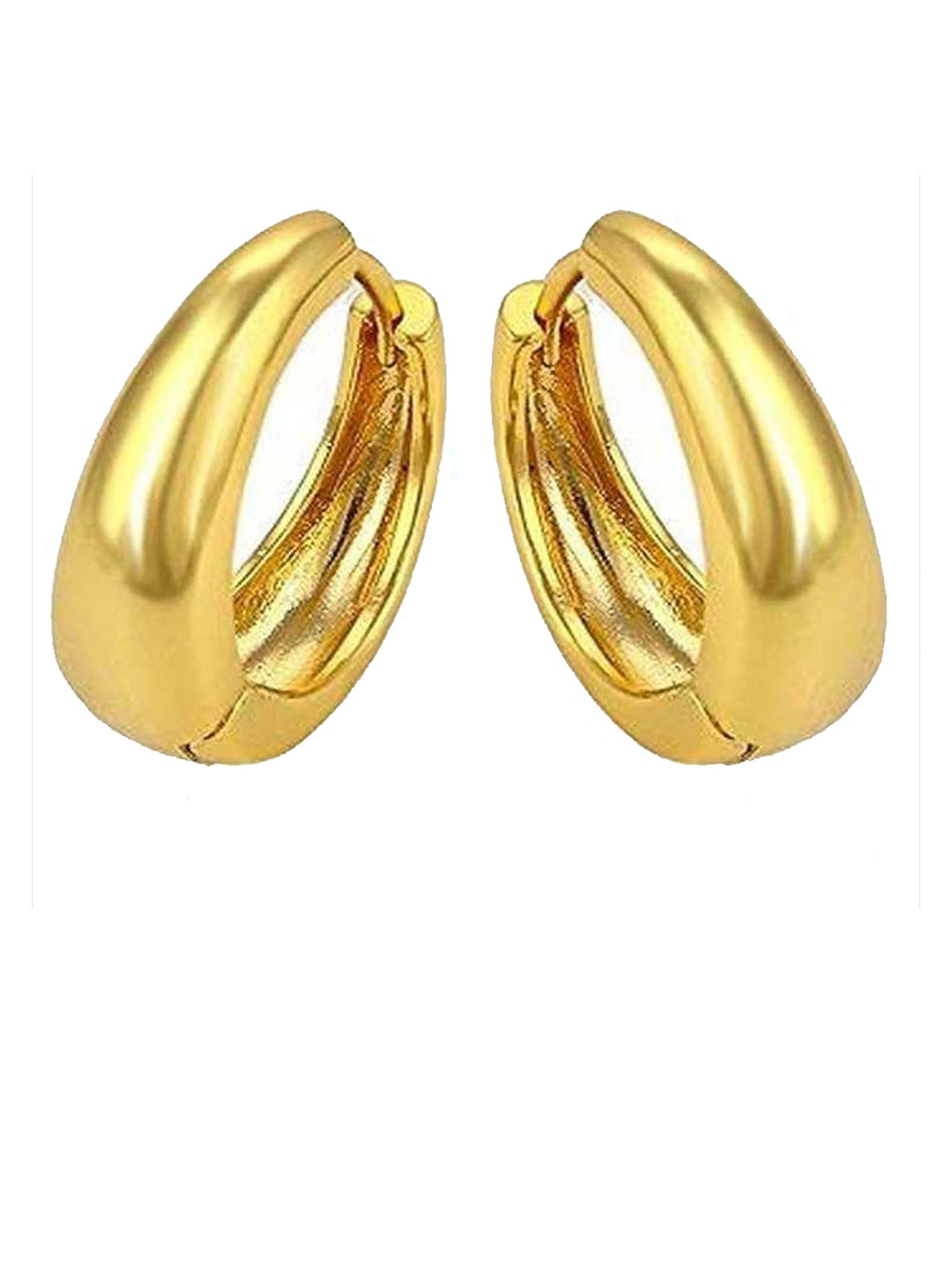 Teeragaj Stainless Steel Circular Hoop Earrings