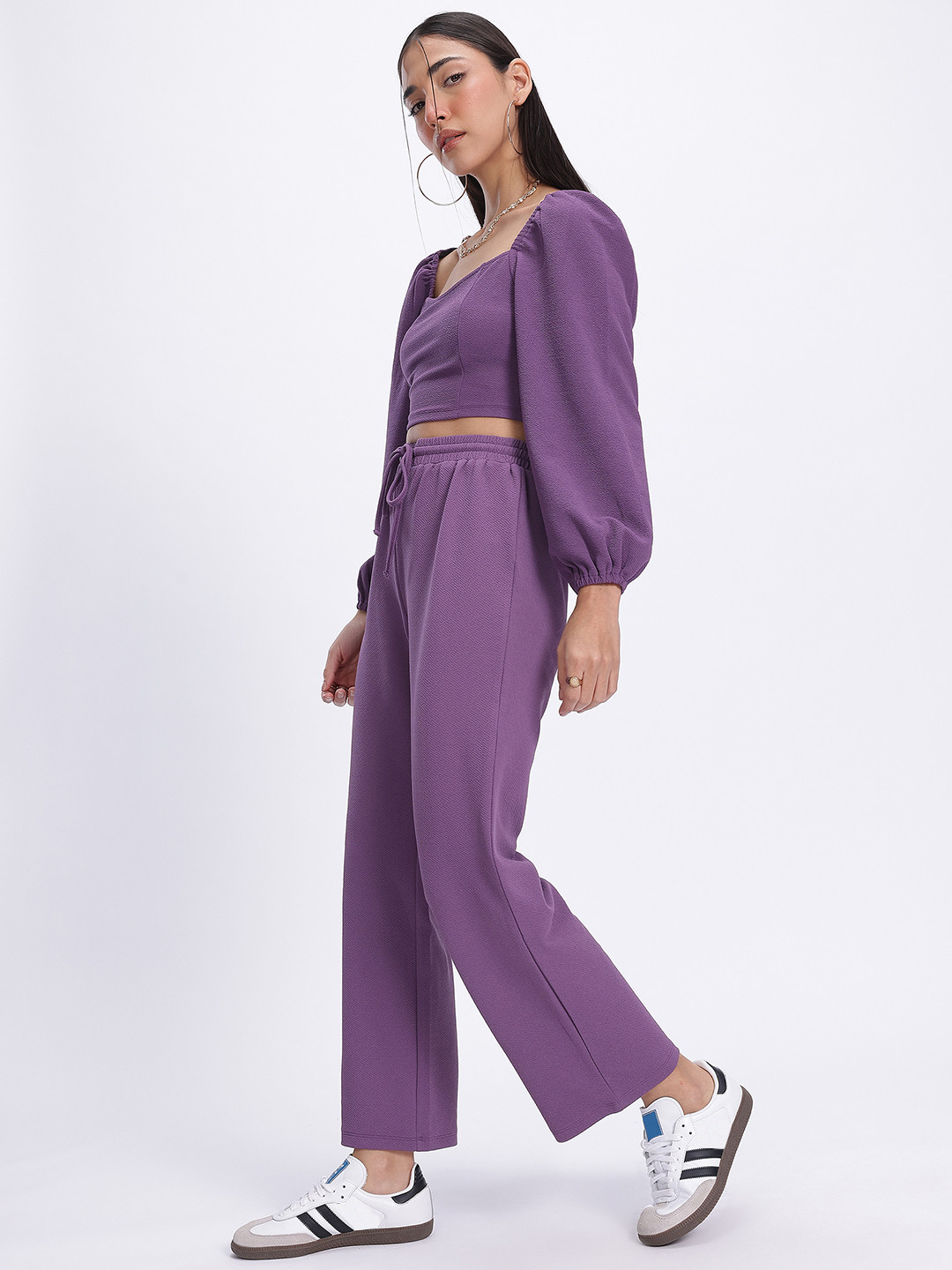 glitchez Textured Smocked Back Co-Ords