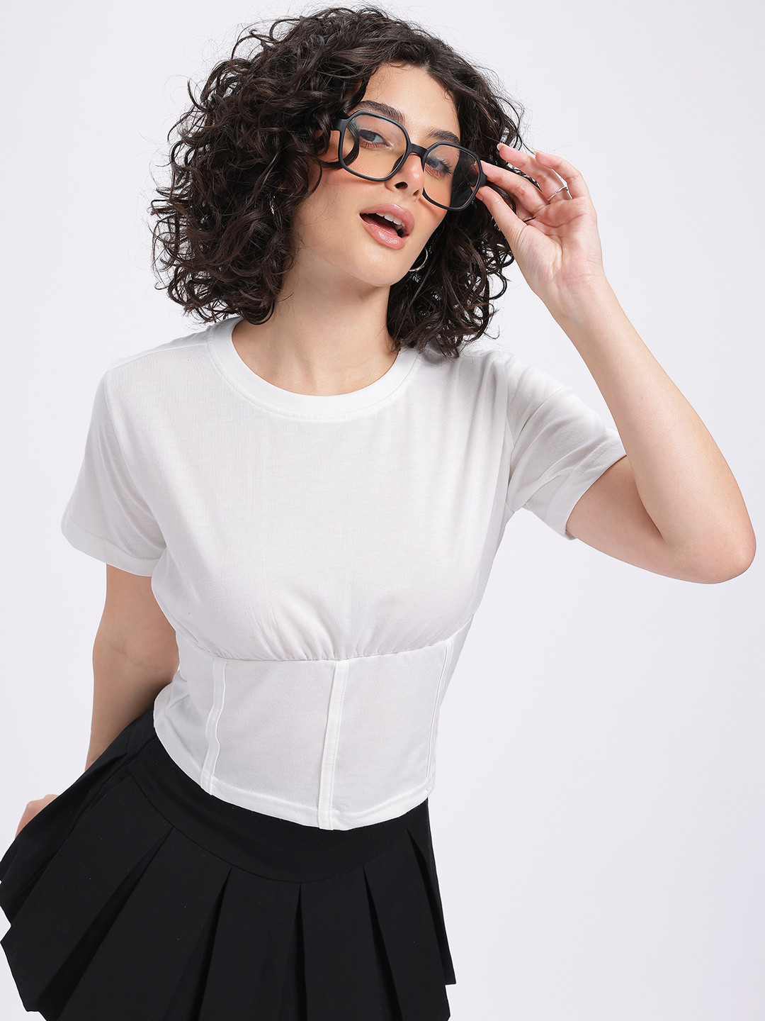 glitchez Corset Detail Empire Top