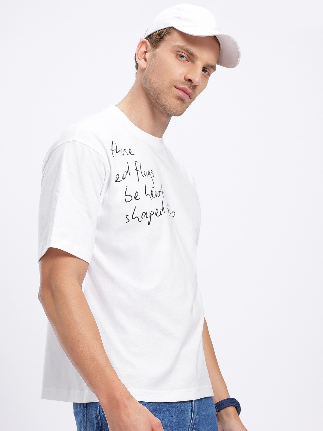 glitchez Cropped Relaxed Fit T-shirt