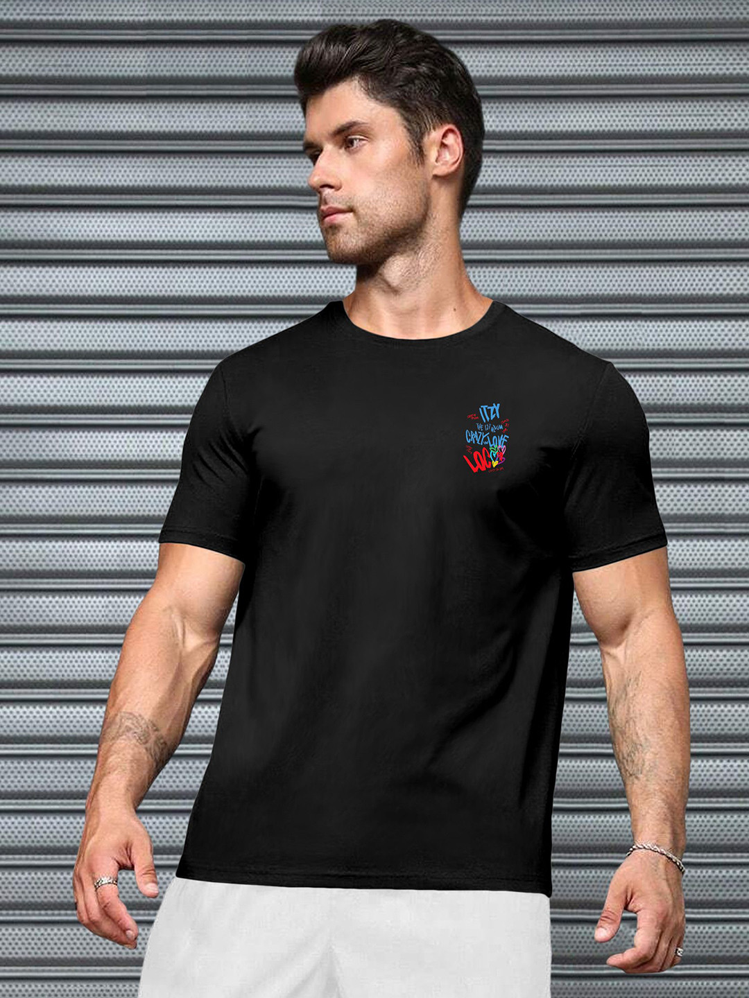 Triptee Men Typography Pure Cotton T-shirt