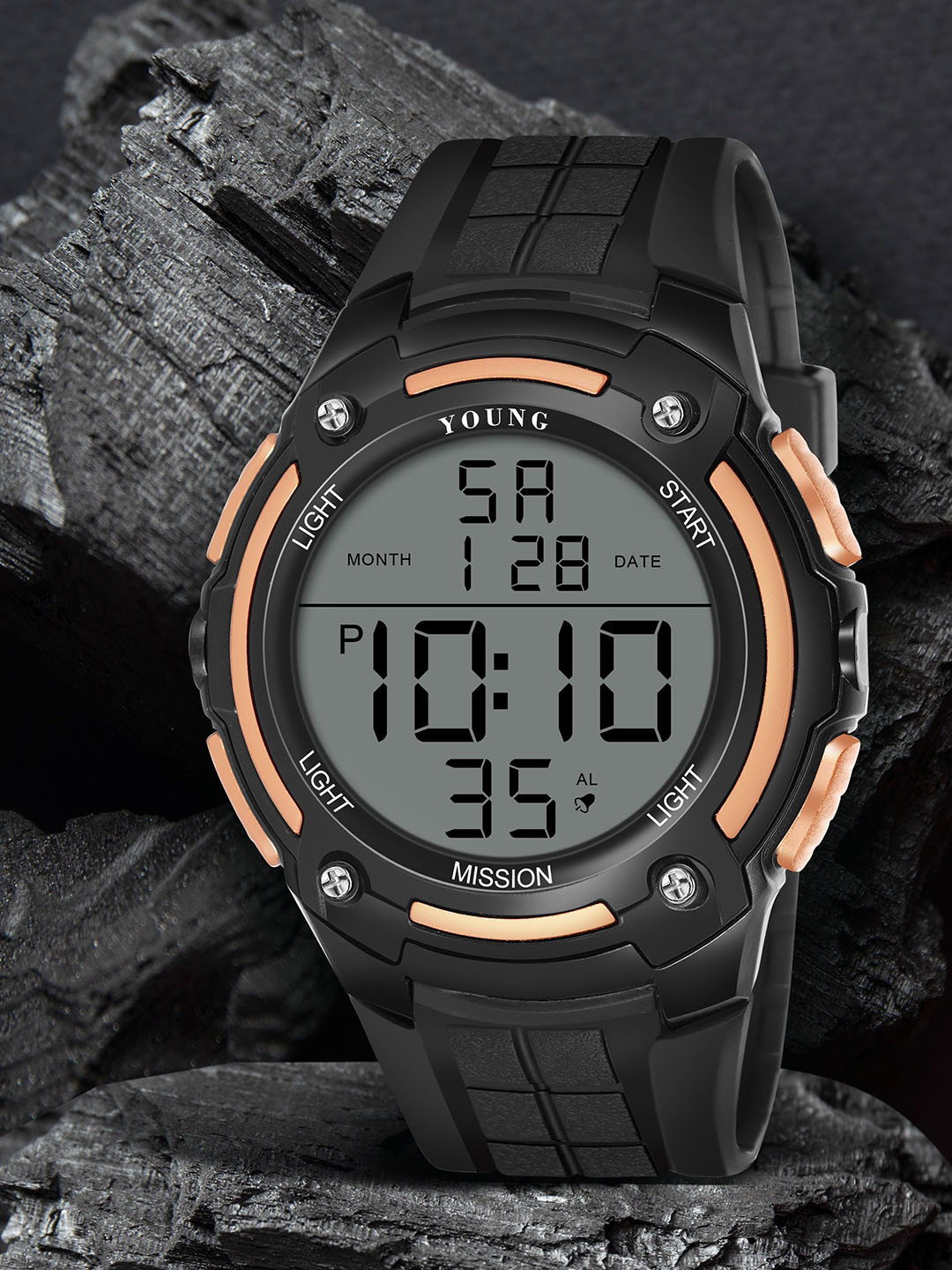 Kool Kidz Kool Kidz Young Mission Dial & Straps Digital Watch YM 708 BR