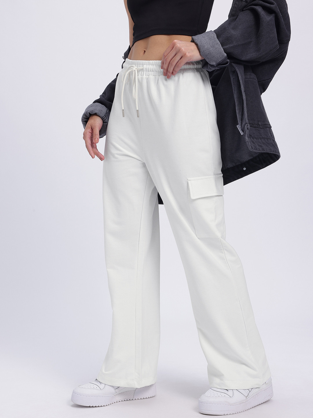 glitchez Women Utility Cargo Style Track Pant