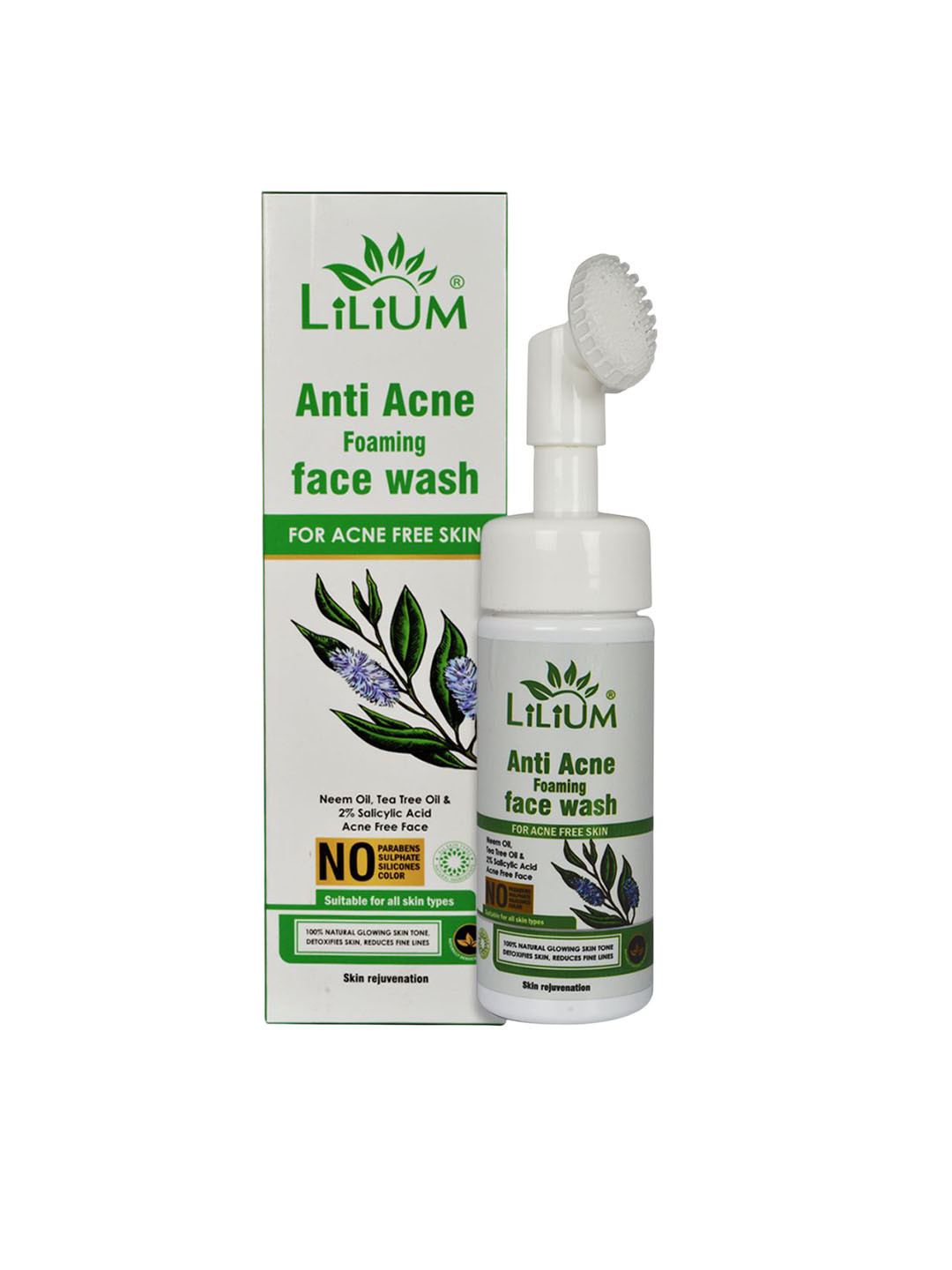 Lilium Anti Acne Foaming Face Wash With Neem Oil - 150 ml