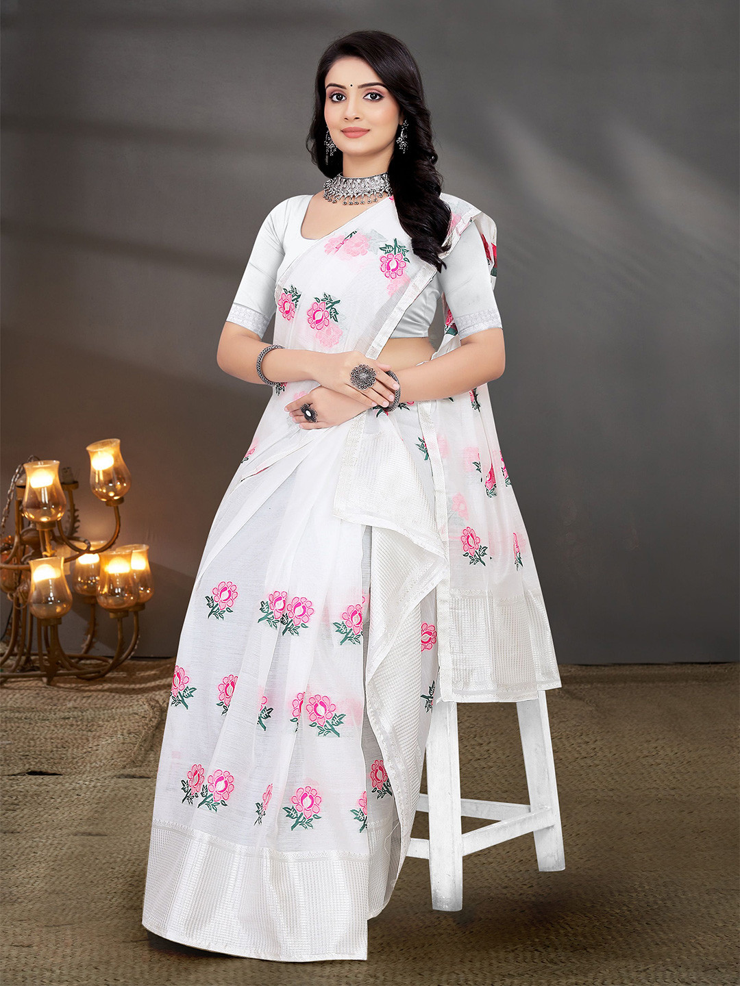 Kamdar Cotton Jura Assamese Mekhla Chador