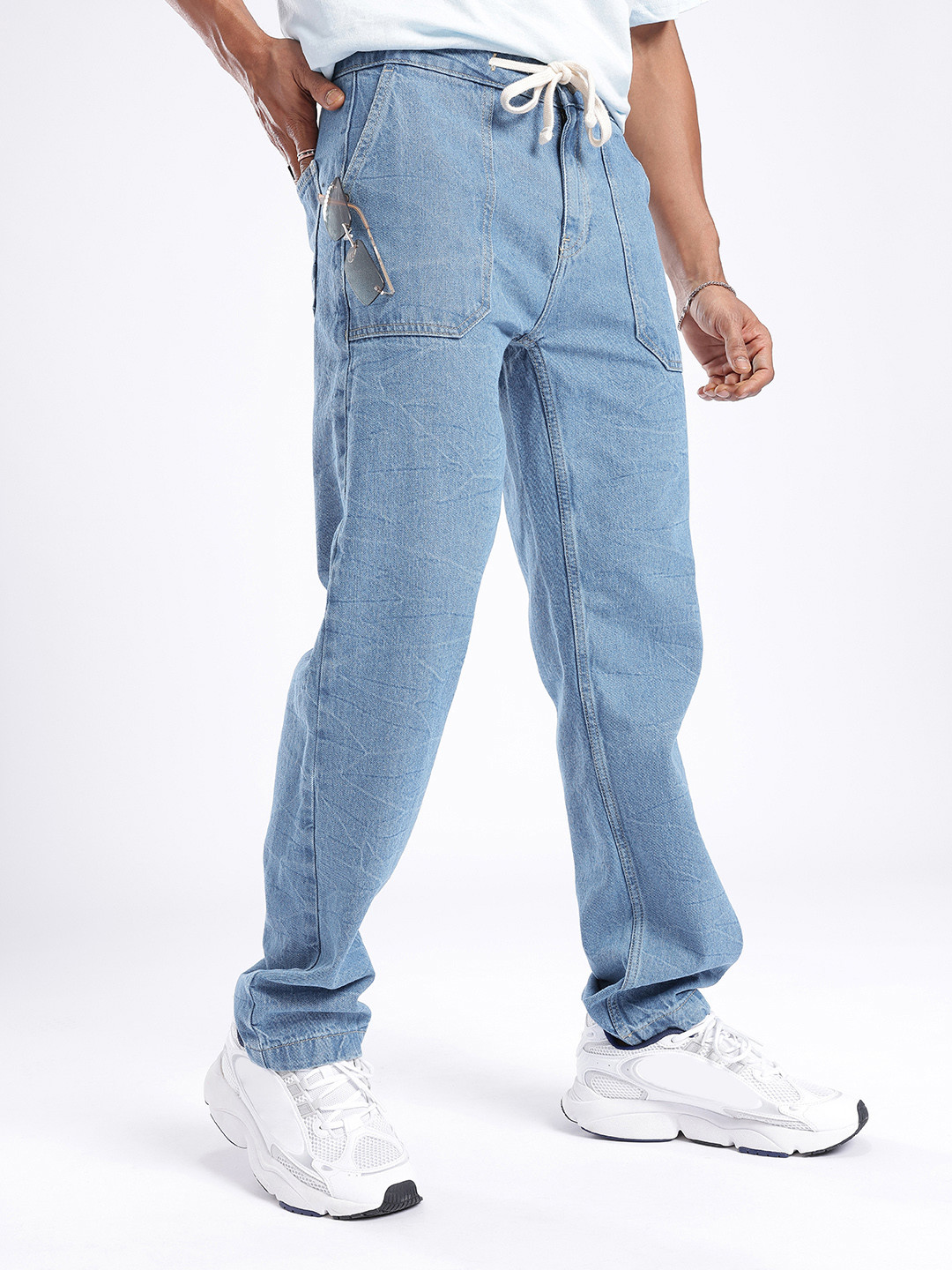 glitchez Men Street Savvy Straight Fit Jeans