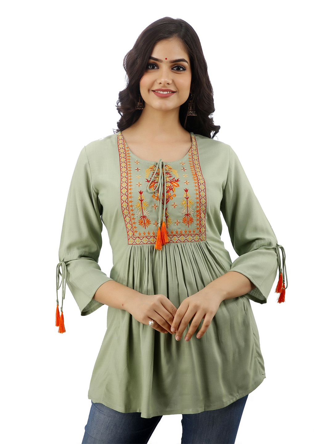 DMP EXPORT Tie-Up Neck Empire Top