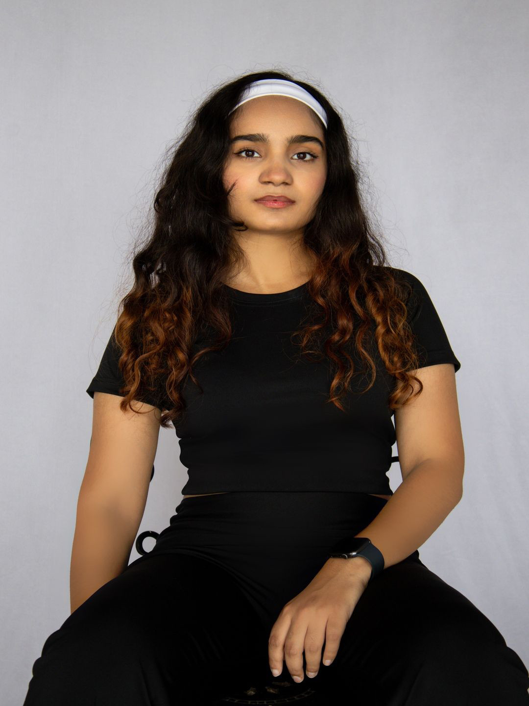 AKKAX Women Round Neck Sculpting Lounge Short Sleeve Top