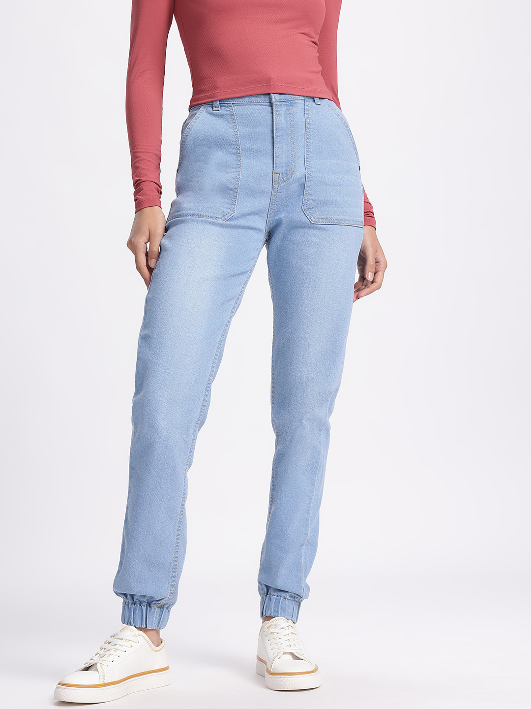 glitchez Women Washed Joggers