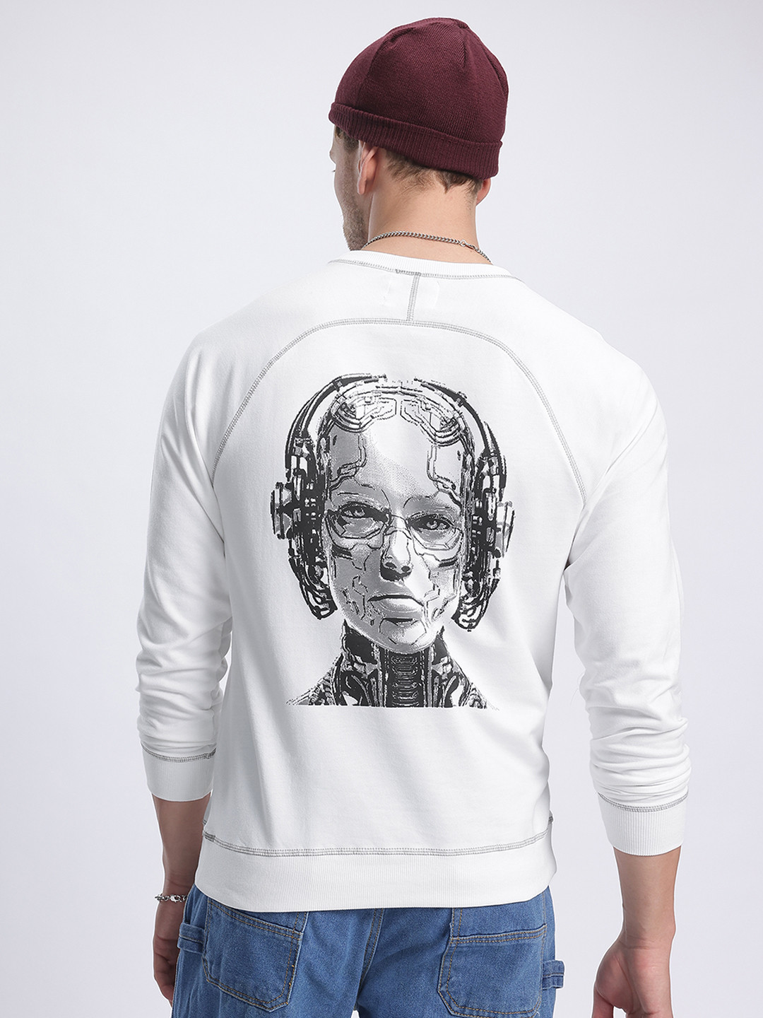 glitchez Easy Slicker Printed Sweatshirt