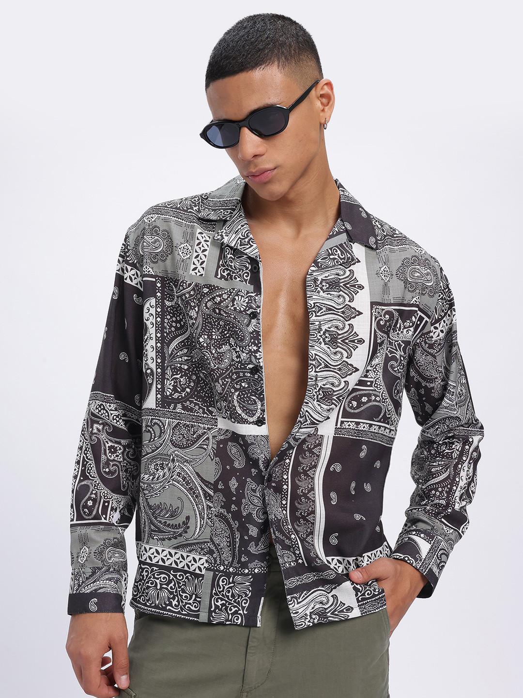 glitchez Indie Printed Relaxed Fit Shirt