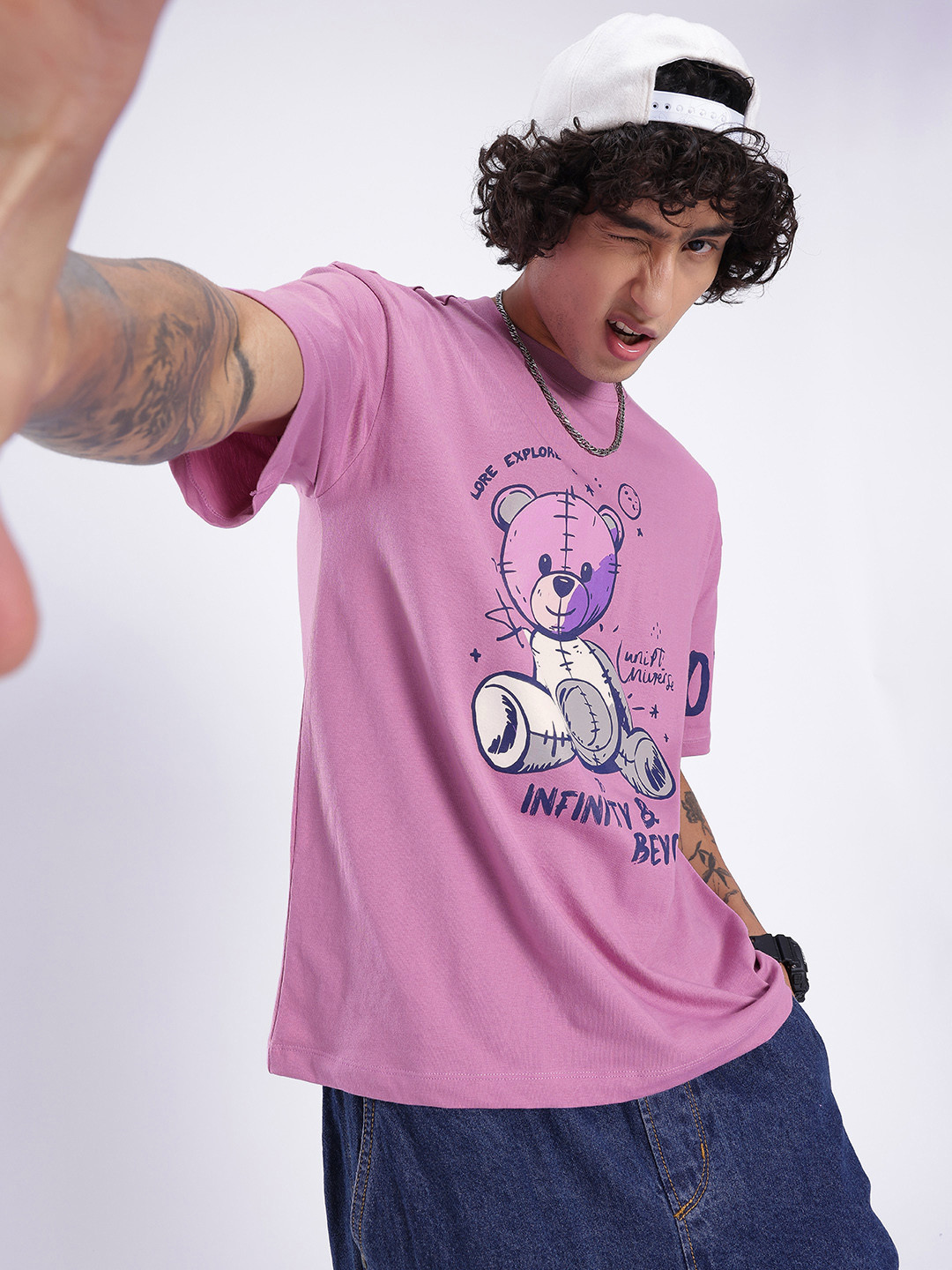 glitchez Limitless Dreams Printed Relaxed Fit T-shirt