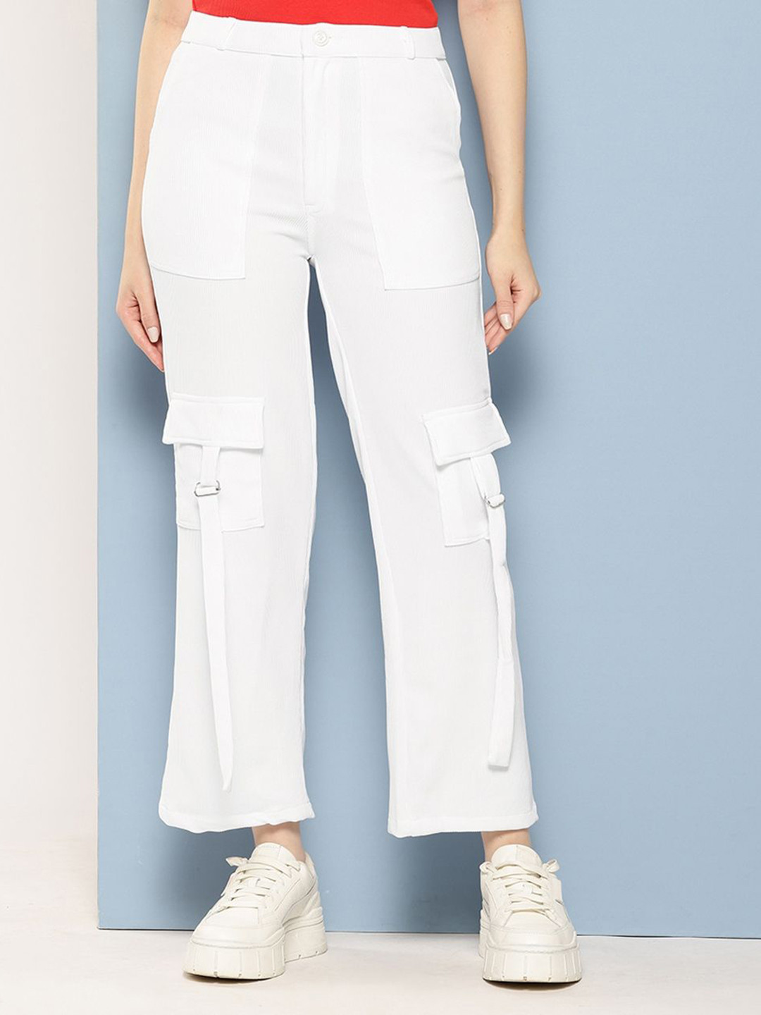 Aarika Girl Smart Mid-Rise Relaxed Fit Cargos