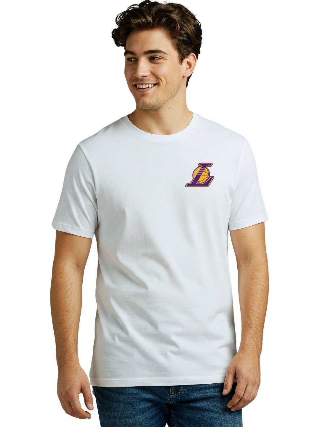 PULP Los Angeles Lakers Printed Pure Cotton T-shirt