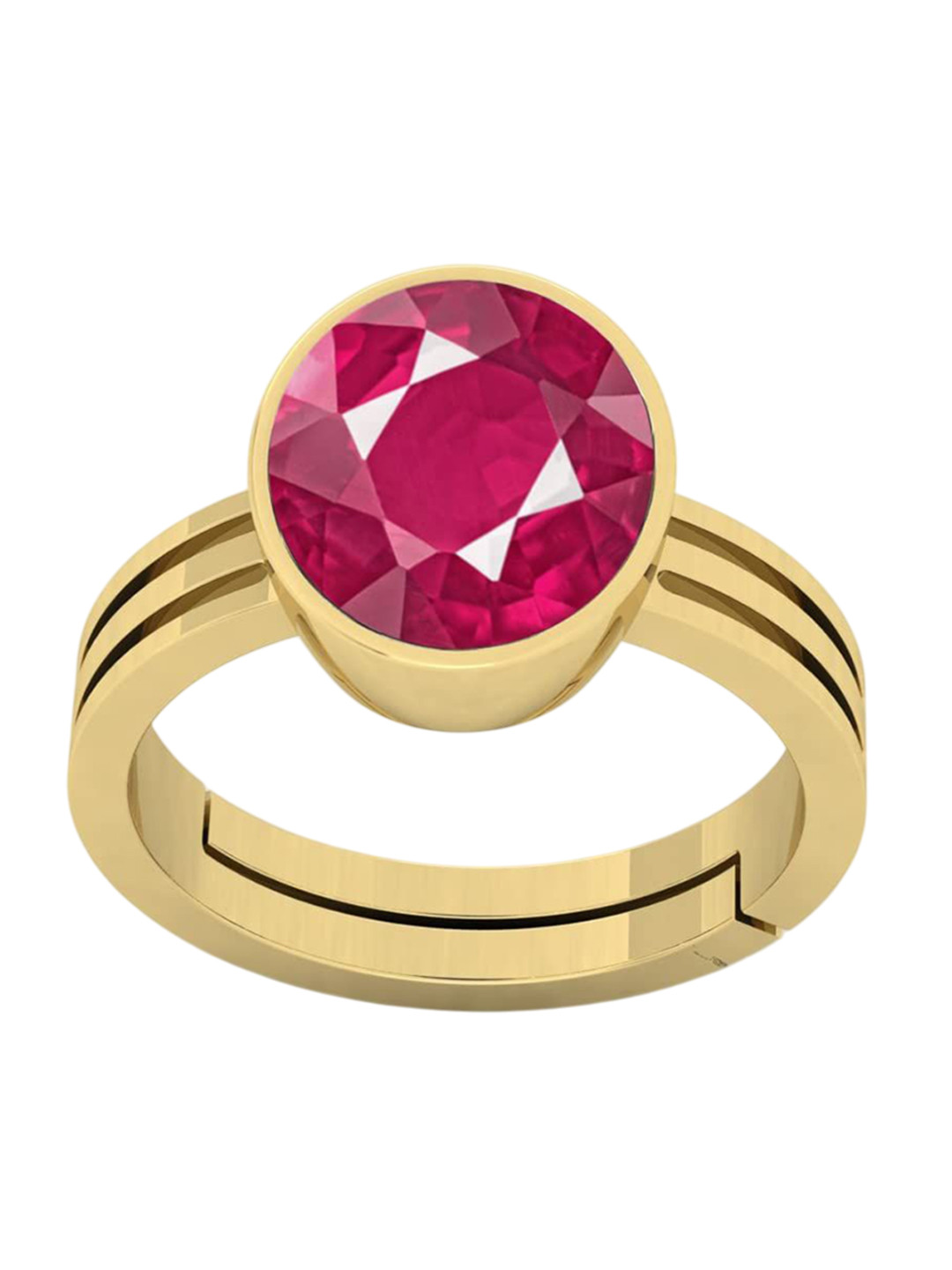RRVGEM Ruby 11.50 Ratti Adjustable Ring