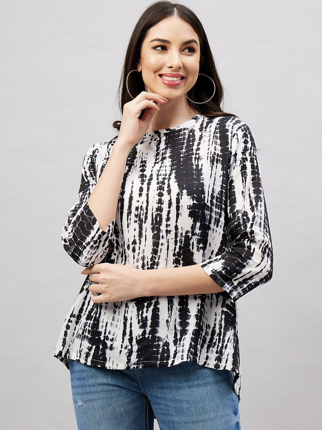 Haxor Women Tie & Dye Regular Adaptive Top
