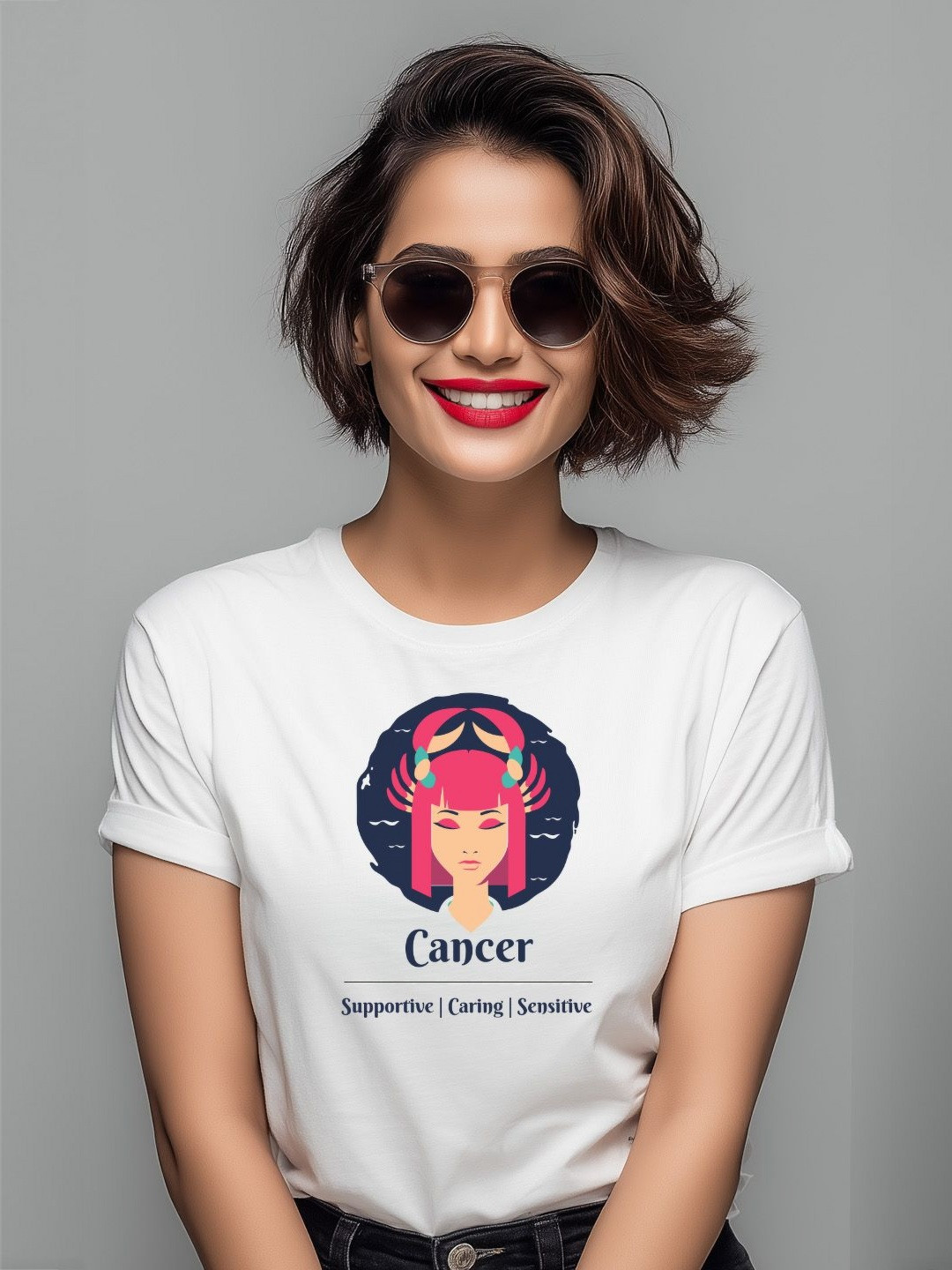 Storeily Humour and Comic Printed  Round Neck  Cotton Slim Fit T-shirt