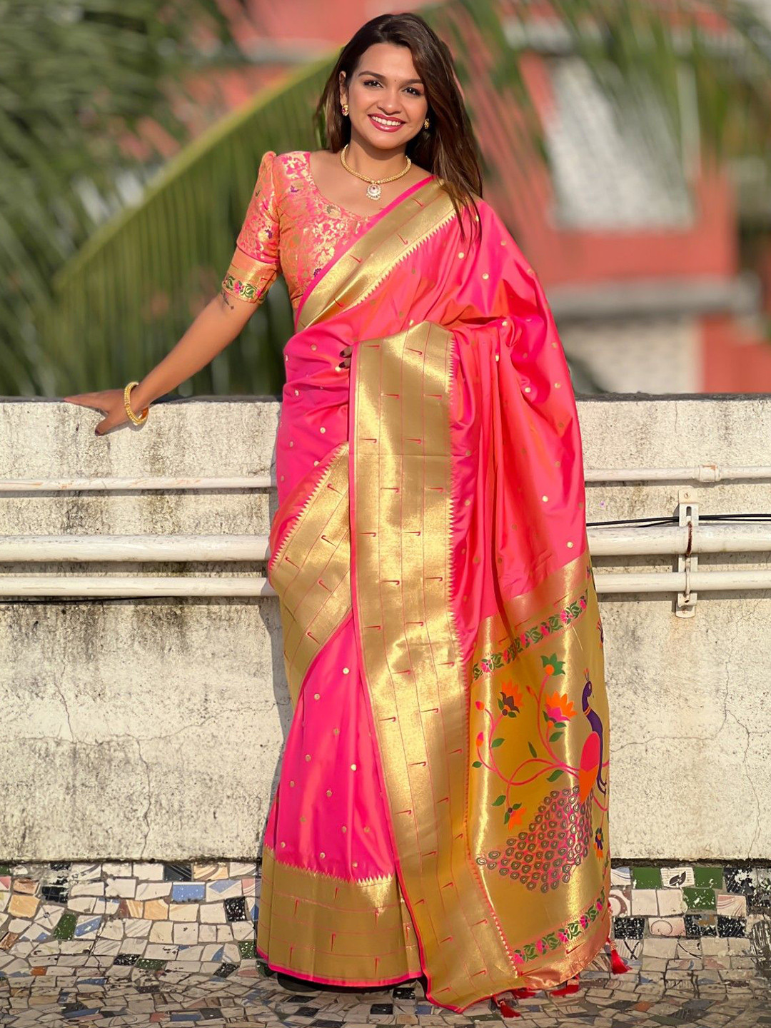 LeeliPeeri Designer Woven Design Paithani Saree