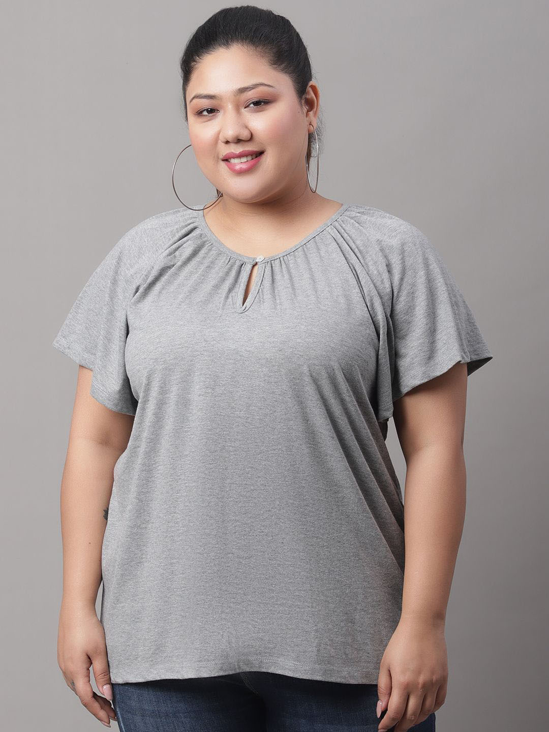 A AND K Plus Size Cotton Top