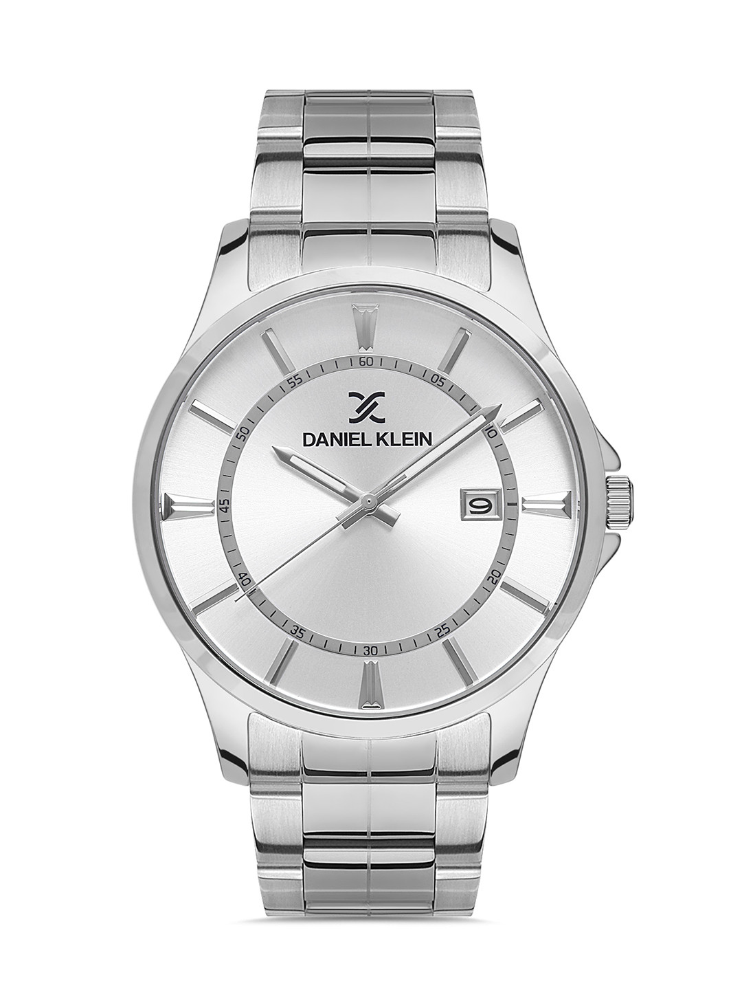 Daniel Klein Premium Men Silver-Toned Dial & Strap Analogue Watch DK.1.13295-2_OR