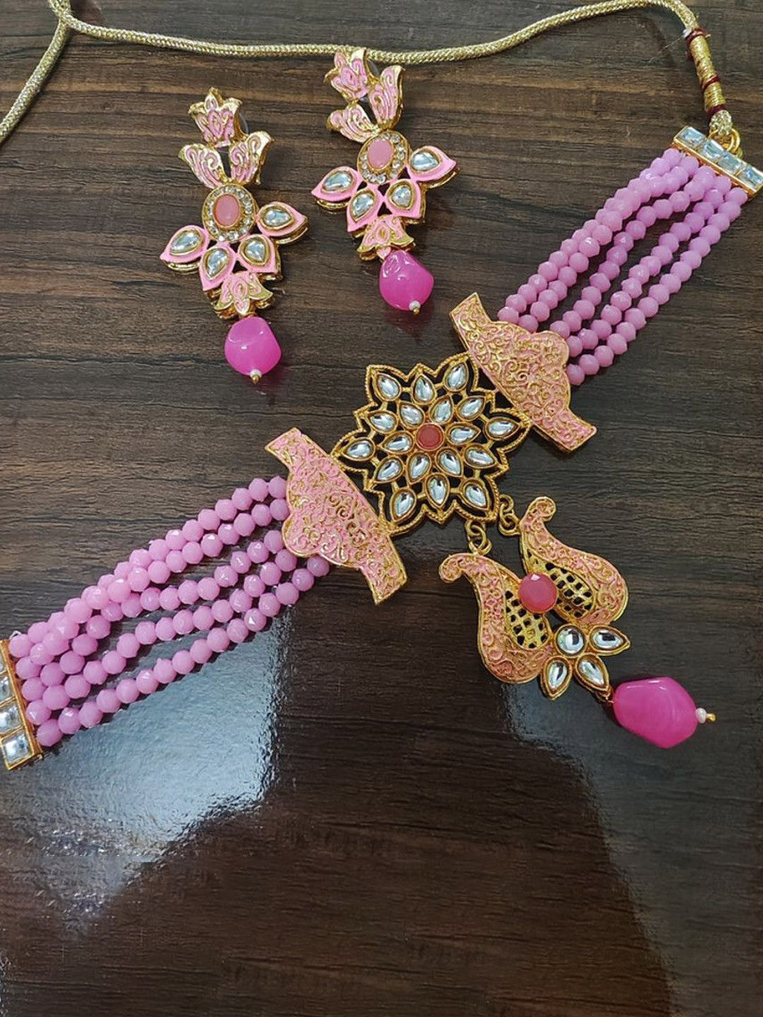 RAJASTHANI GAHANA Stones Studded & Beaded Jewellery Set