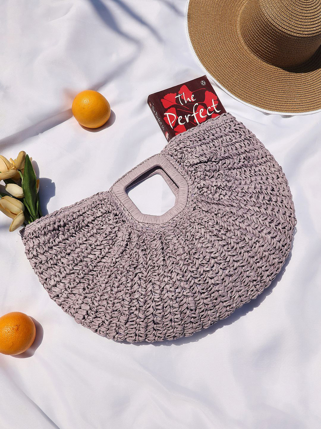 HAUTE SAUCE  Women Sol-Straw Structured Hand Bag