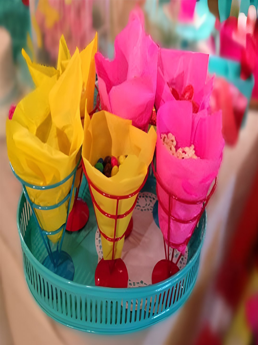 Living With Elan Sea Green Metal Oval Serving Tray