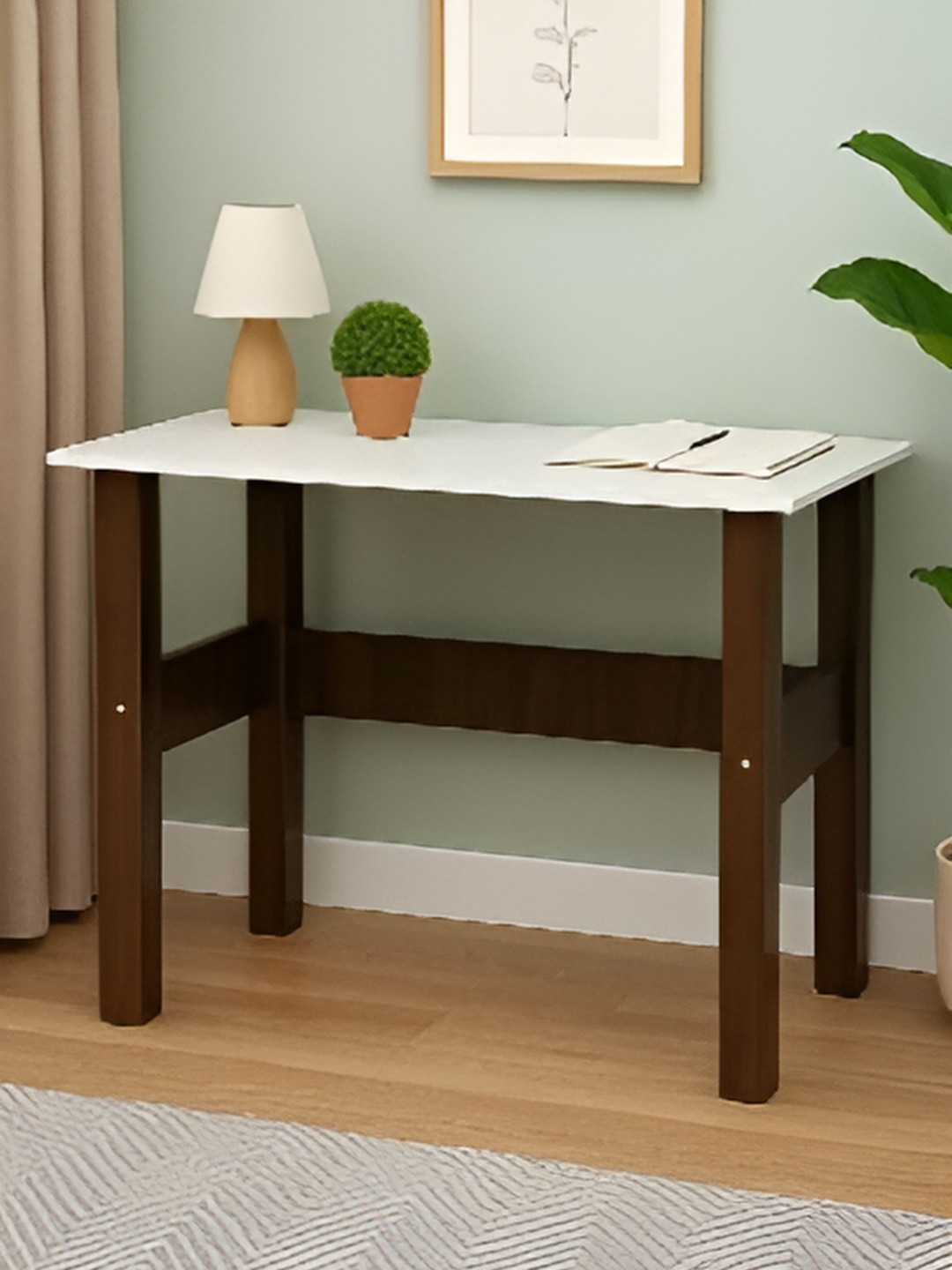 Royaloak White & Brown Electron Wooden Study Table