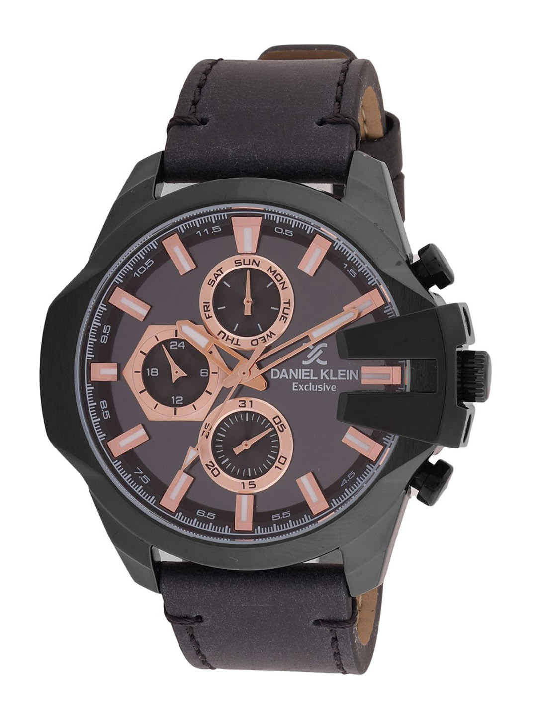 Daniel Klein Exclusive Men Dial & Leather Straps Analogue Watch DK.1.13849-5