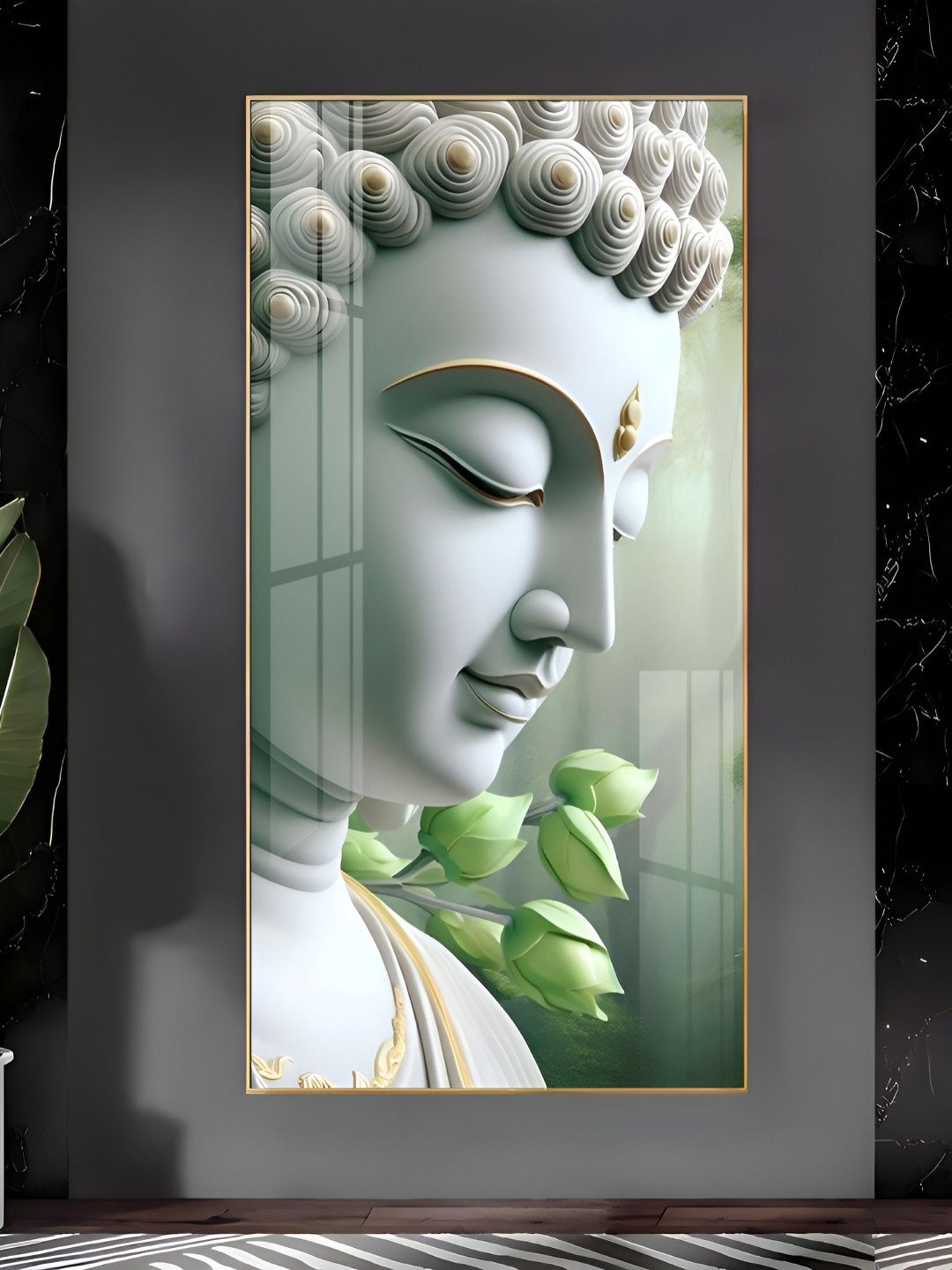 THE NEXT DECOR Enlightened Presence Plastic Glossy Spiritual Wall Decor-24In