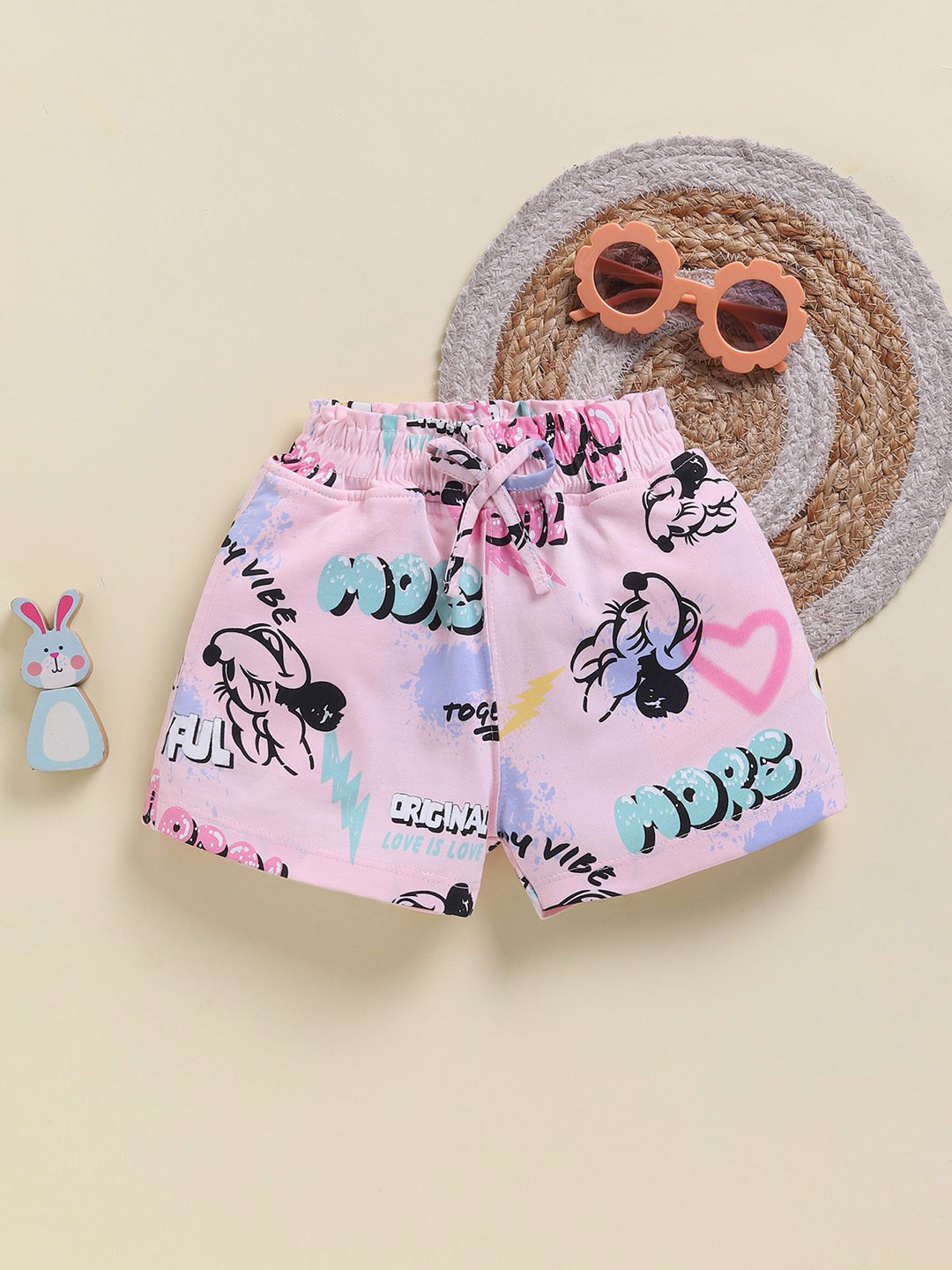 Annie Girls Graphic Printed Hot Pants Shorts