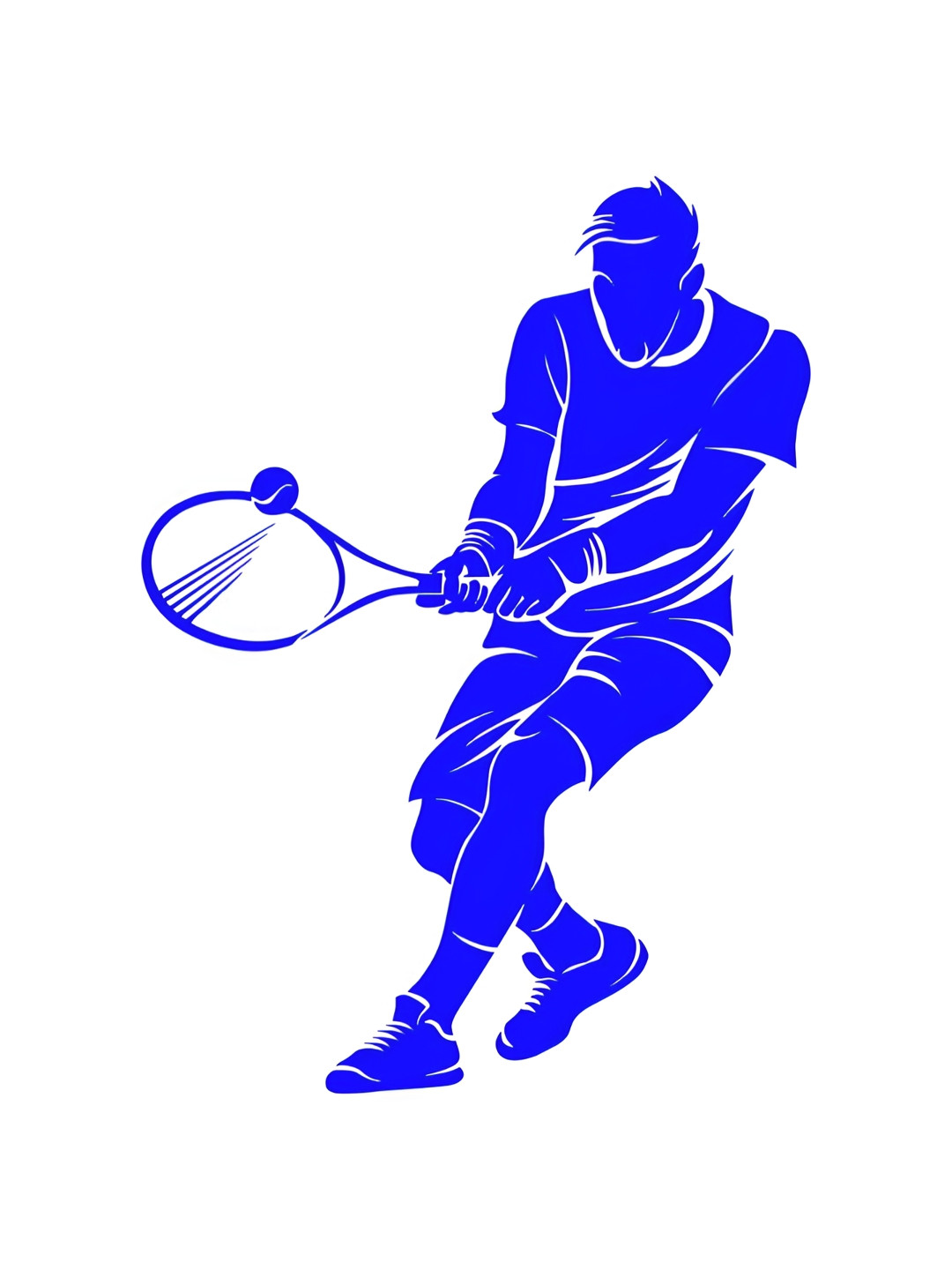 Decor Villa Multicolour Badminton Player Wall Sticker