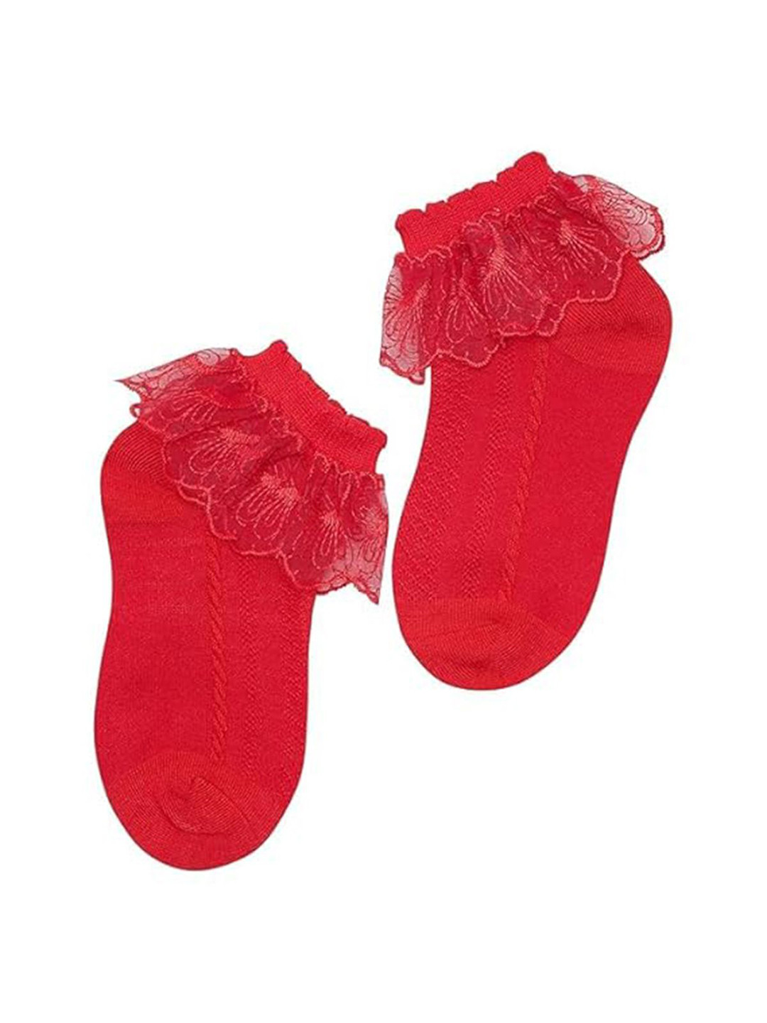 BAESD Girls Lace Ruffle Frill Ankle-Length Socks