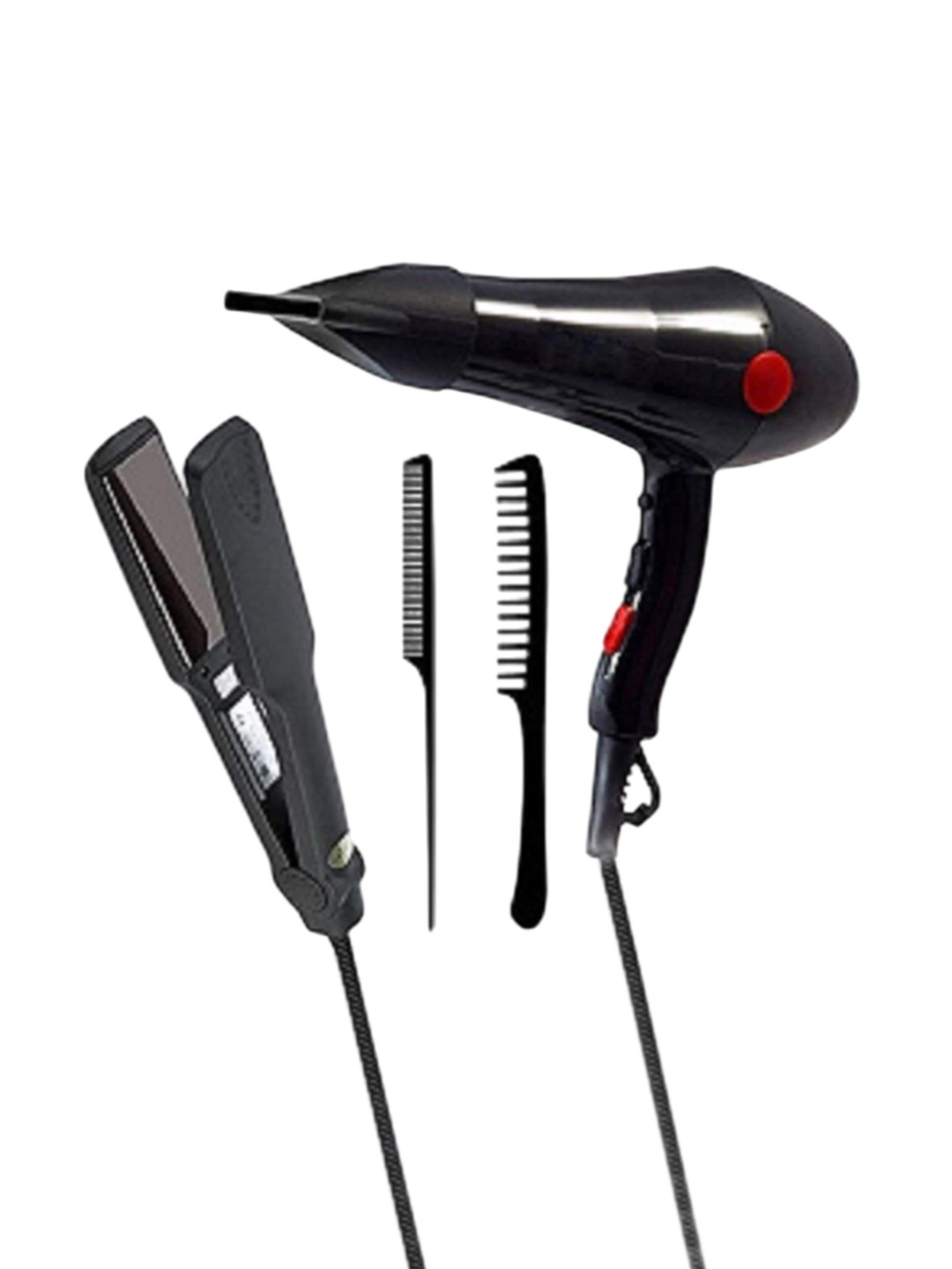 UKSTYLZ Set Of 4 Dryer 2000 Watts With Straightener 329 & Combs