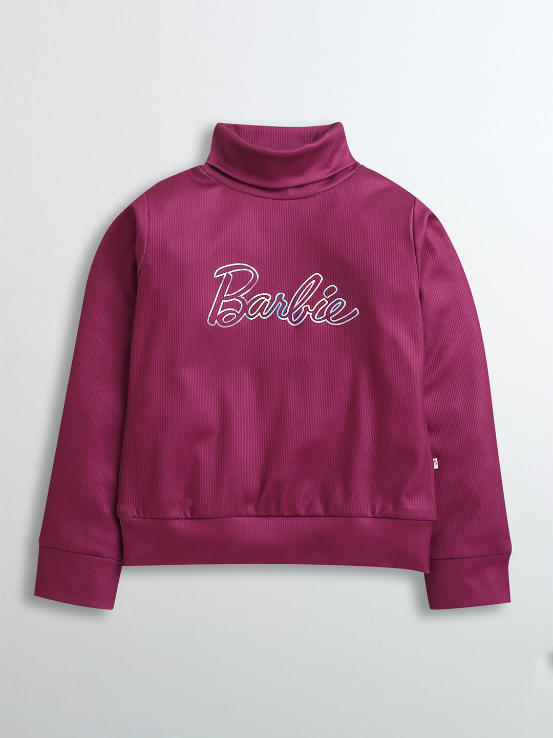 Tiny Girls Brand Logo Placement Printed Sweatshirts