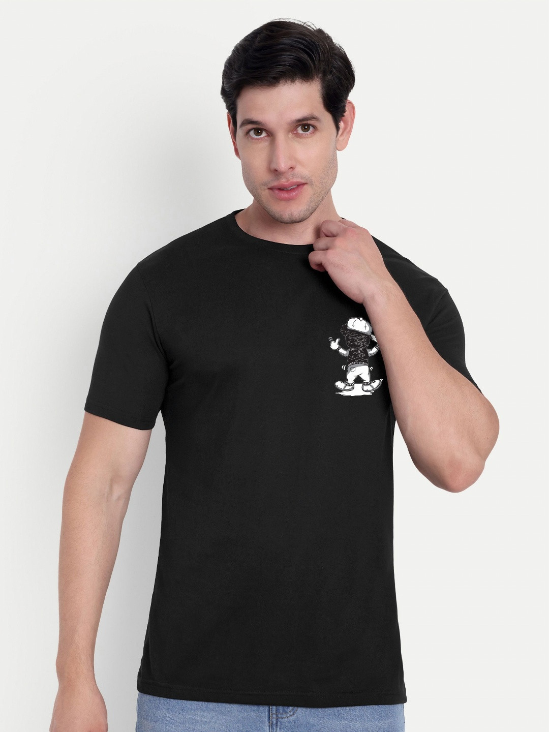 BENNY BROOKS Yo Yo Graphic Printed Round Neck Cotton Casual T-shirt