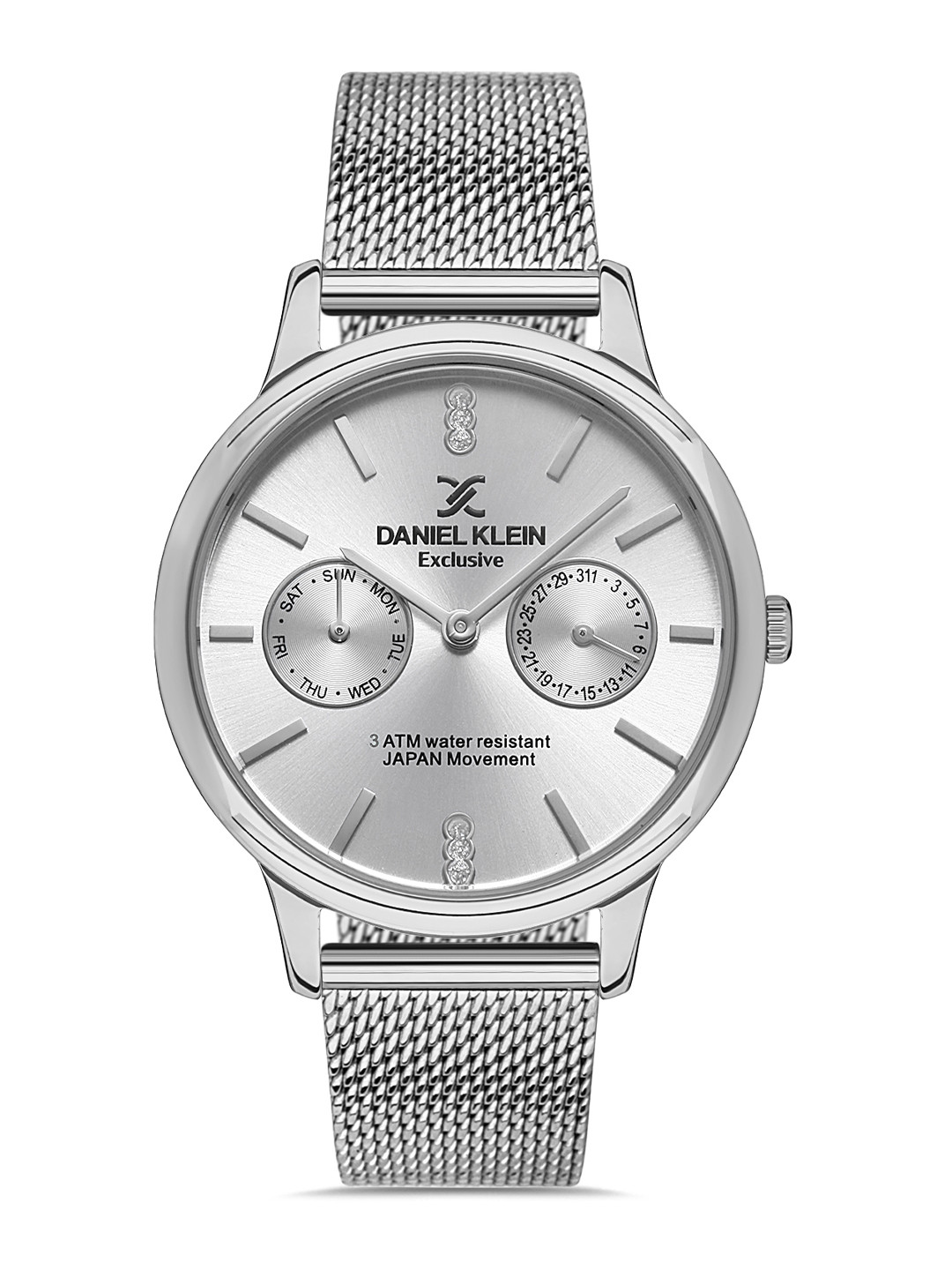 Daniel Klein Exclusive Women Silver-Toned Dial & Straps Analogue Watch DK.1.13229-1