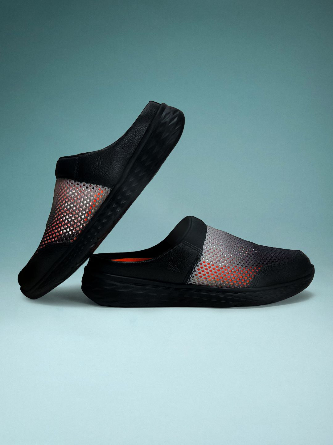 KazarMax Men Men Summer Breeze Grey Black Ombre Mule