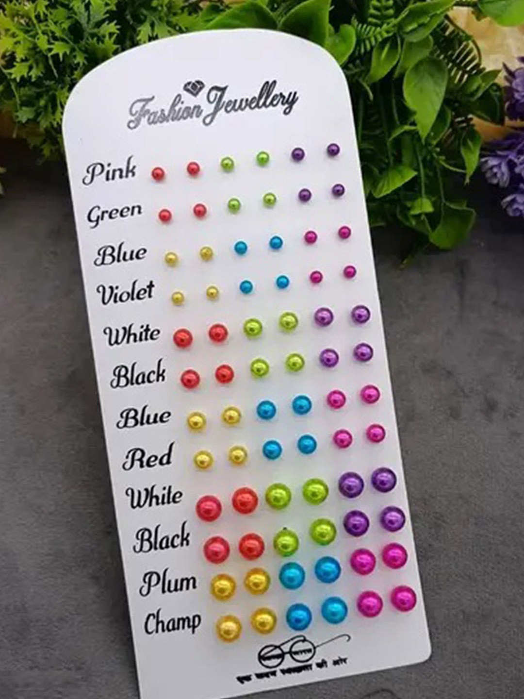 Balasundri Set Of 36 Pearls Beaded Contemporary Studs