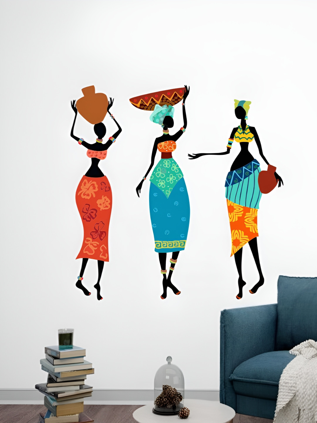 Decor Villa Multicolor South African Girls Wall Sticker