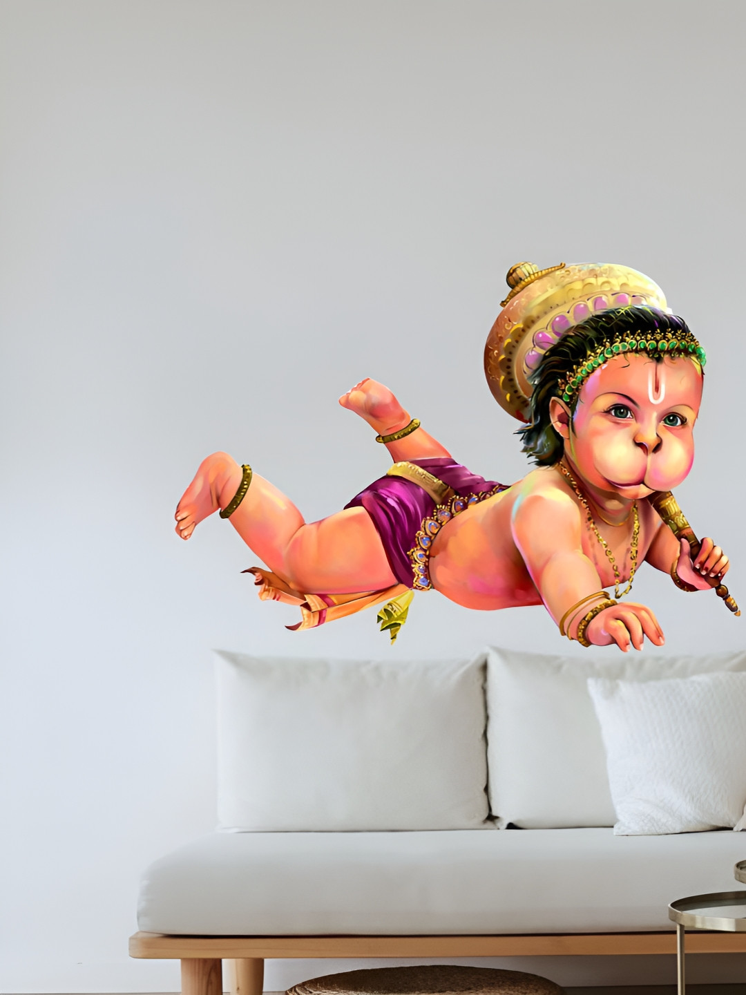 Decor Villa Mutlicolor Bal Hanuman Wall Sticker