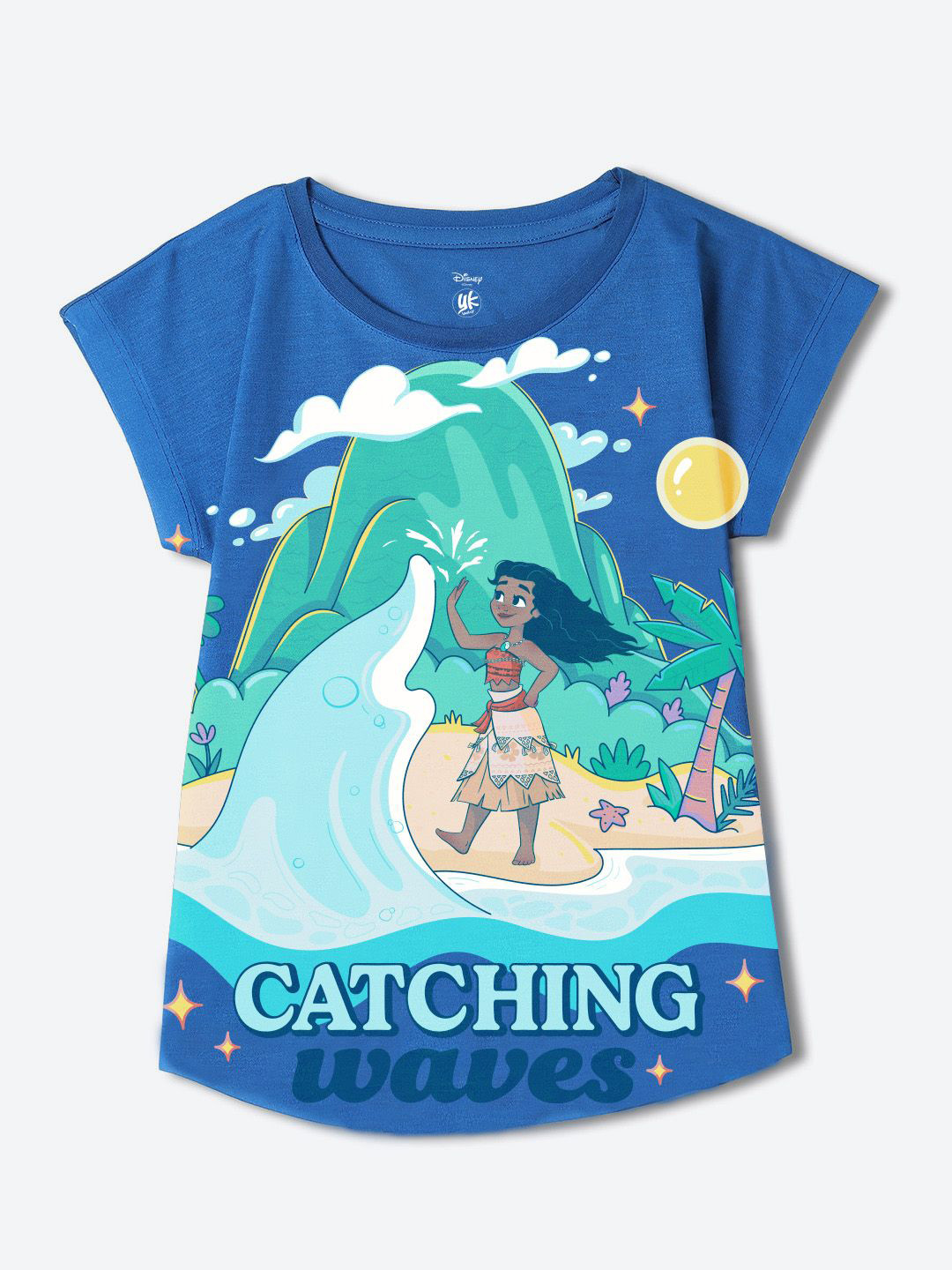 YK Disney Girls Disney Princess Graphic Print Cap Sleeves