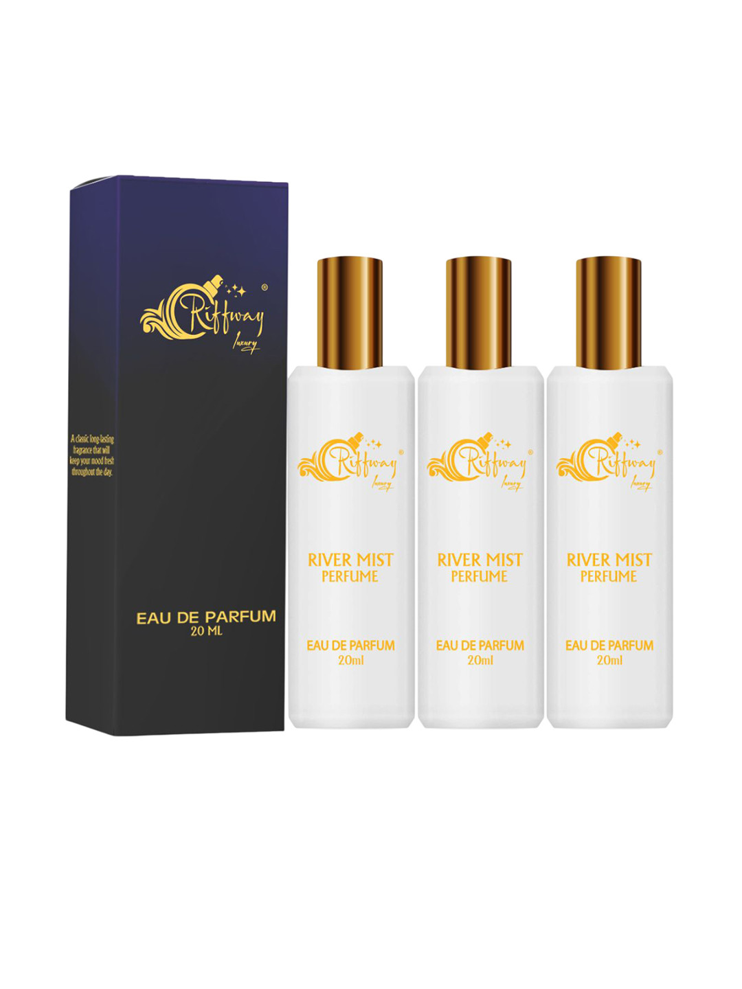 riffway Women Set Of 3 River Mist Eau De Parfum - 20 ml Each
