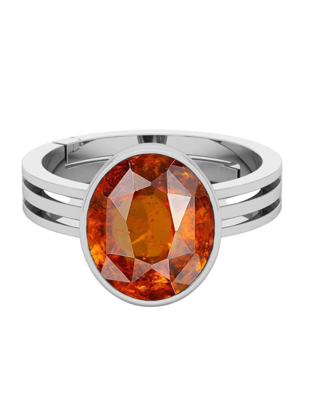 RRVGEM 12.00 KT Gomed Hessonite Stone Ring
