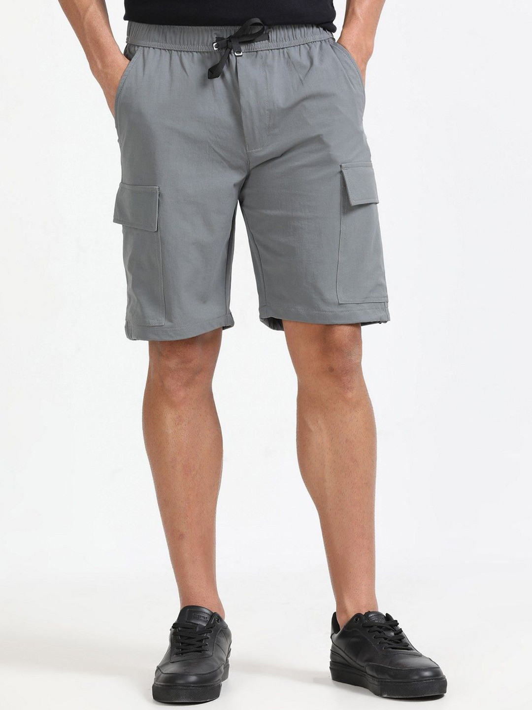 THE BEETEL HOUSE Men Relaxed Fit Parachute Cargo Shorts