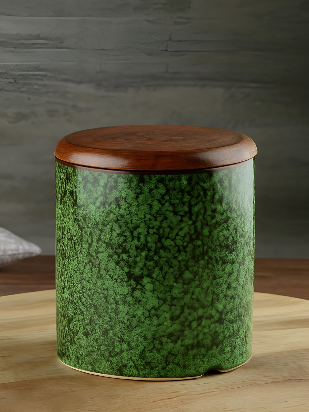 Stylemyway Green Marble Ceramic Air Tight Clip-On Canister-750ml
