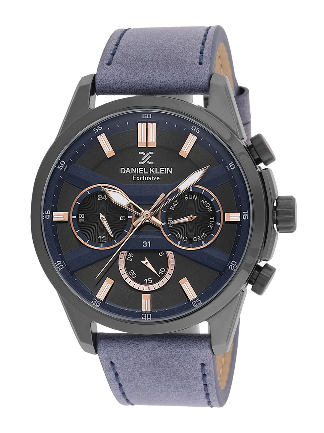 Daniel Klein Men Dial & Leather Straps Analogue Watch DK.1.13794-5