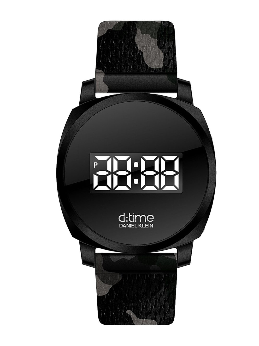 Daniel Klein Men Black Printed Dial & Black Straps Digital Automatic Watch DK.1.12888-7