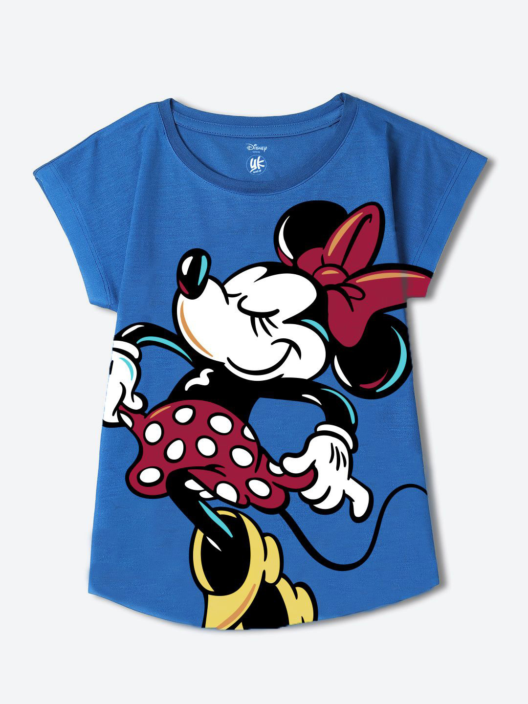 YK Disney Girls Cartoon Characters Printed Regular Top