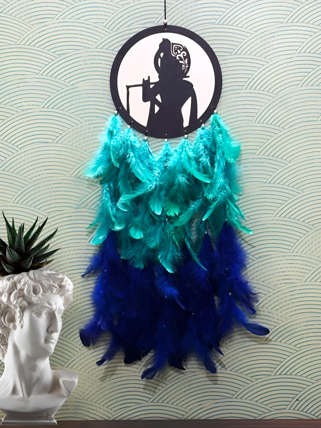 COLOR SPLASH Color Splash Wood Tasselled Matte Hanging Bedroom Dream Catcher-28In